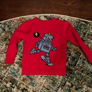 Boys robot sweater